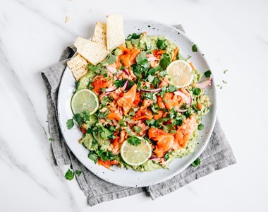 Coconut-lime Mexican Salmon Platter