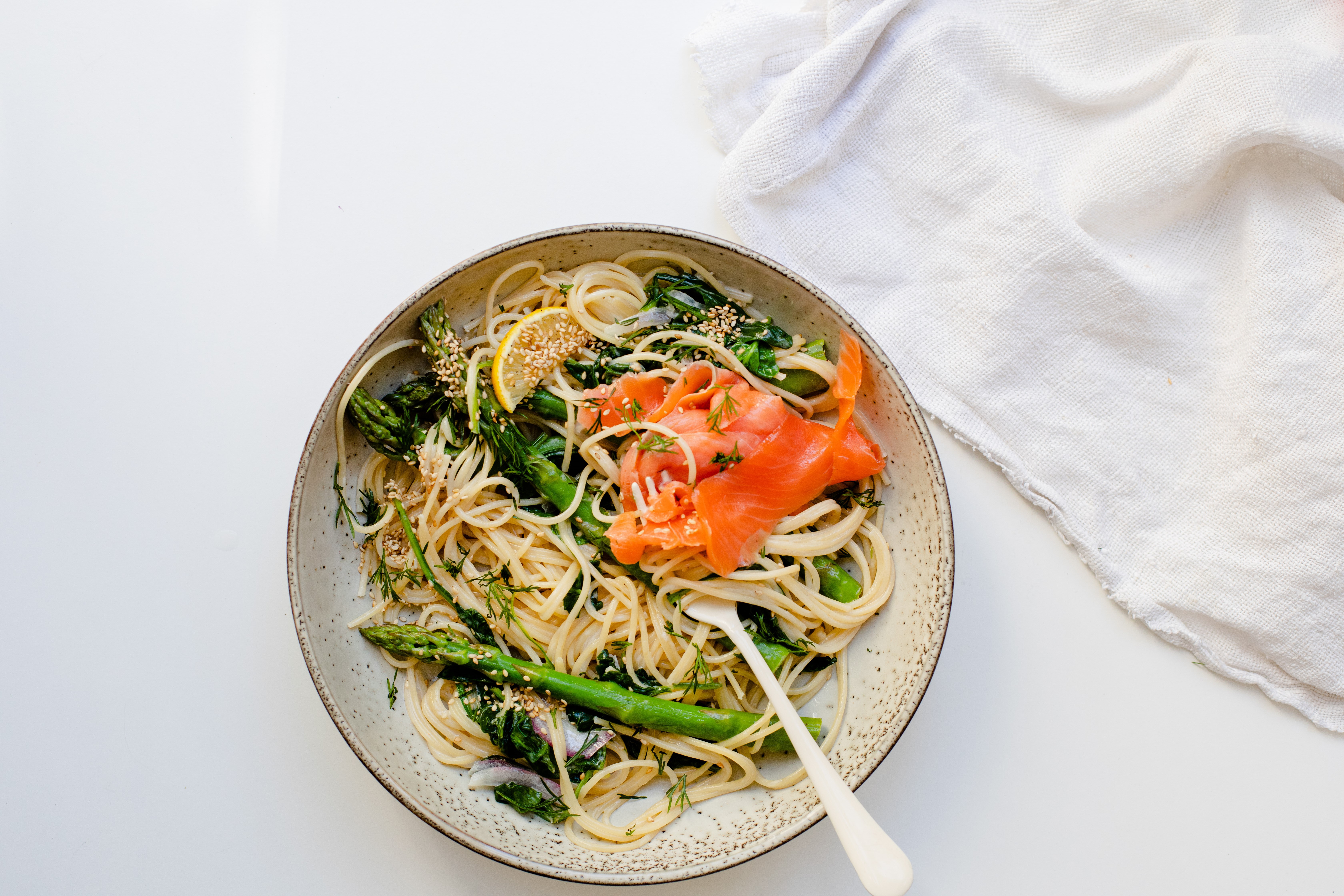 Smoked Salmon Spaghetti