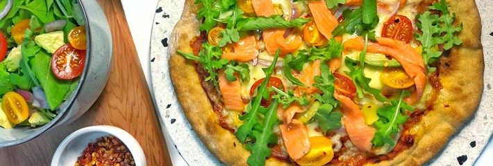 Rewena Bread Smoked Salmon Pizza