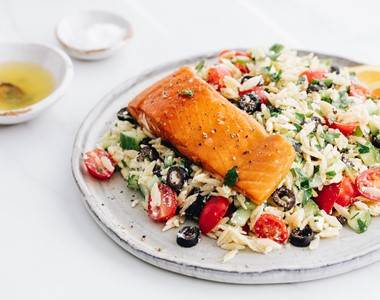 Regal Smoked Salmon Mediterranean Orzo Salad