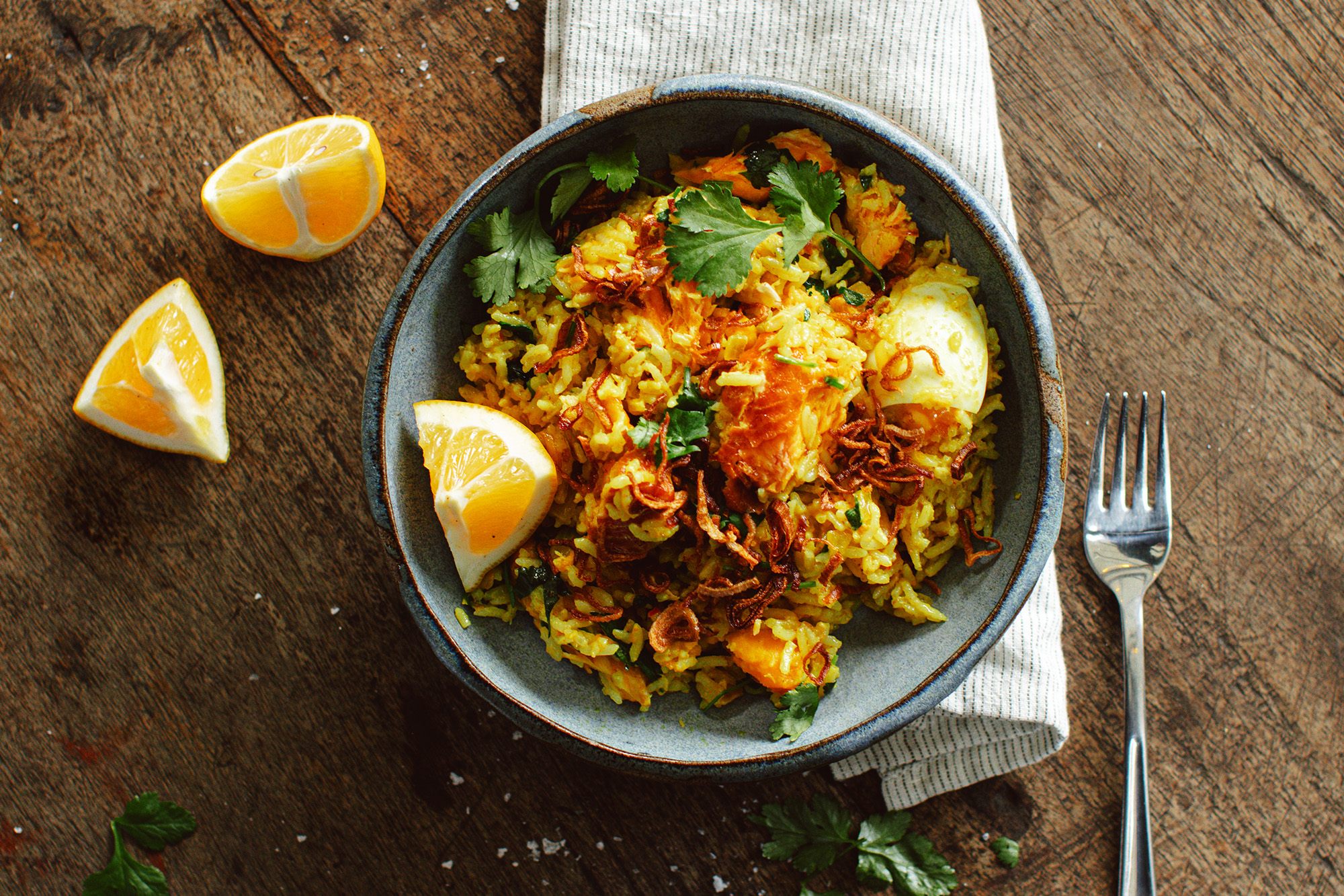 Hot Smoked Salmon Kedgeree