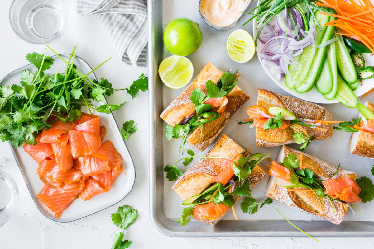 Regal Smoked Salmon Bahn Mi