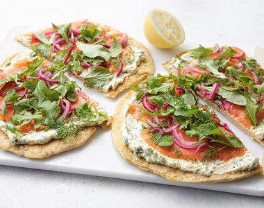 Cold Smoked Salmon Flatbreads Static Image