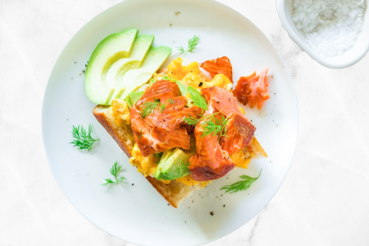 Regal Scrambled Eggs And Hot Smoked Salmon