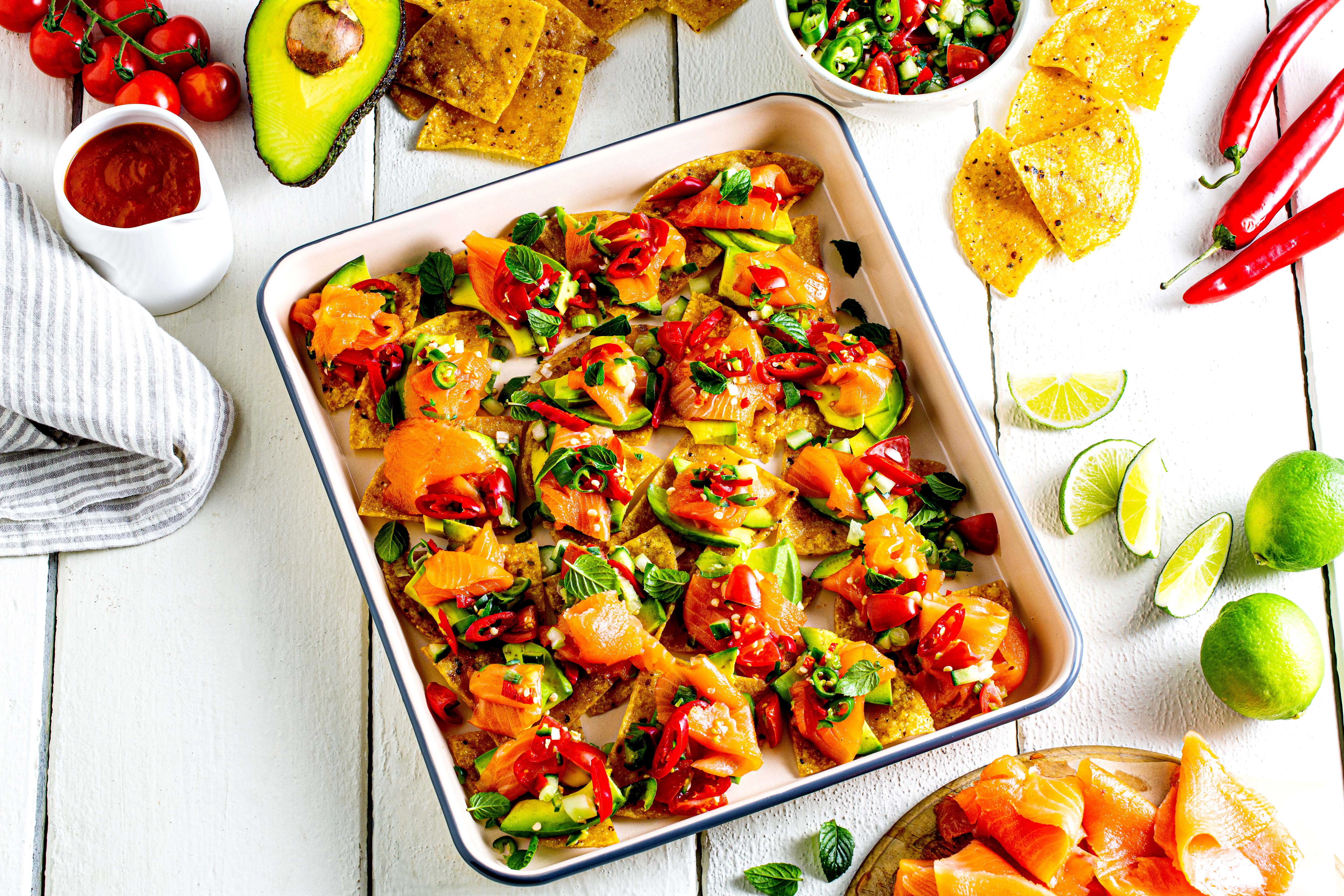 Regal Smoked Salmon Nachos