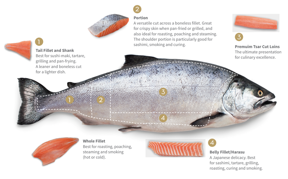 Regal New Zealand King Salmon Cuts