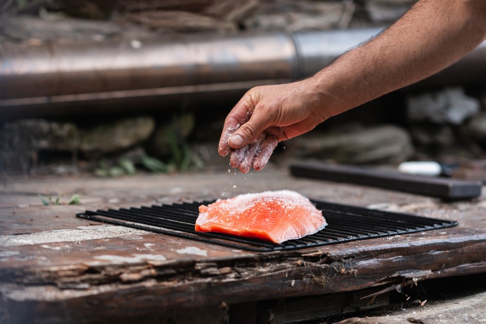 Salmon & Salt On BBQ Hero