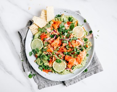 Mexican Salmon Platter Hero