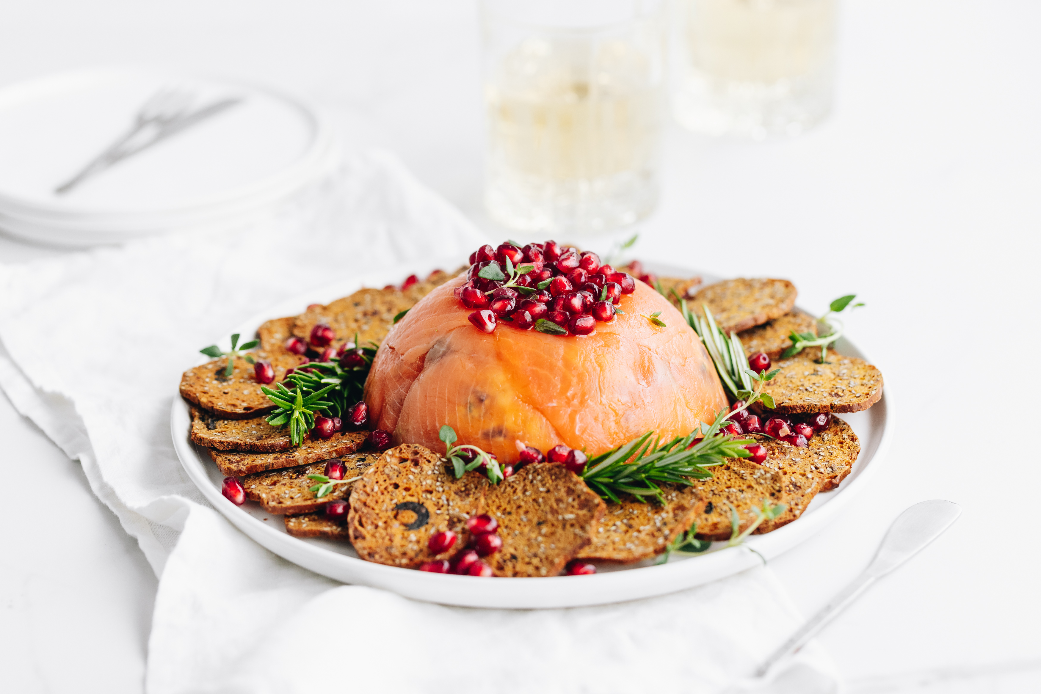 Festive Salmon Cheeseball