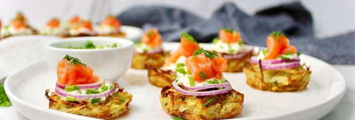 Crispy Hash Bites with Regal Cold Smoked Salmon | Regal Recipes