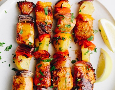 Easy Regal BBQ Salmon Skewers