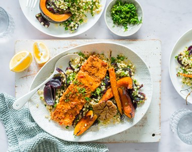 Regal Salmon Harissa Salmon With Israeli Couscous 12004 13