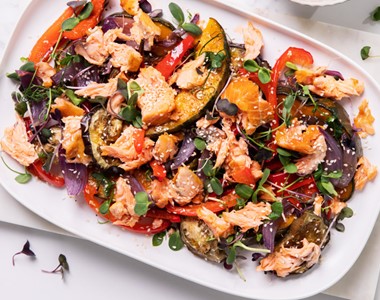 Regal Hot Smoked Salmon And Roasted Vegetables