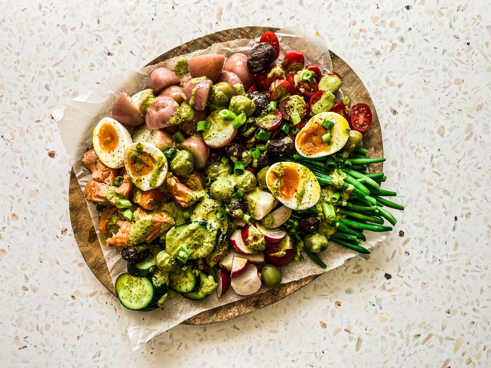 Salmon Nicoise Salad